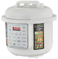 Nouvelle Cocotte-minute Électrique Multifonctionnelle à Chauffage Instantané, Marmite de Cuisson en Acier Inoxydable, Cuiseur à Riz, 6L