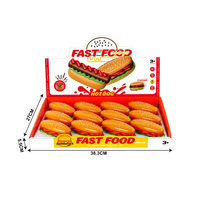 Nouvelle Conception QS Voiture Jouet pour Enfants avec Fonction de Recul, Thème Hamburger, Âge 3+, Vente en Gros