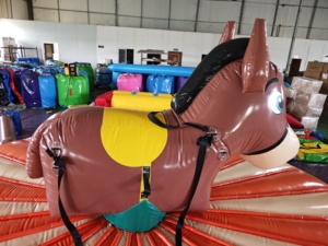 Vente directe d'usine de château gonflable de course de chevaux en forme de poney - Product Image 4