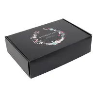 पर्यावरण कागज छोटे लक्जरी टोपी शिपिंग बॉक्स आकार कस्टम काले नालीदार गत्ता बॉक्स के लिए पैकिंग