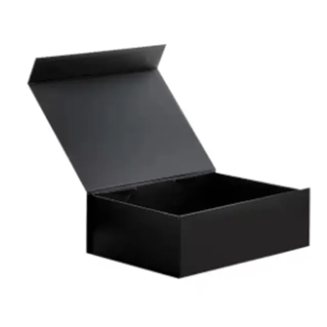 "Co View" إضافة صورة أكبر لمقارنة الحصة في المخزون منخفضة موك أسود اللون صلب مسطح مغناطيسي صندوق هدايا قابل للطي لـ gi