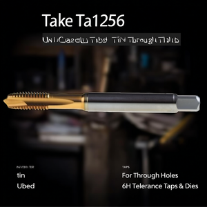 Ttake Ta1256 Universal <b>Tap</b> TiN Coated For Through Holes 6H Tolerance <b>Taps</b> And Dies - Product Image 3