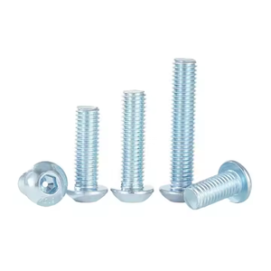 M3 M4 M5 M6 M8 M10 M12 <span class=keywords><strong>DIN7380</strong></span> Tornillos de tapa de botón hexagonal de acero al carbono de grado 10,9 con zinc plateado - Product Image 5