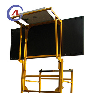 Multiple Styles Available: 15 Light 25 Light Yellow Flashing LED Solar Road Traffic Safety Folding Truck LED Arrow <b>Sign</b> - Product Image 3