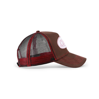 Casquette de baseball unisexe légère en daim avec logo brodé 3D personnalisé, 5 panneaux en maille, style sport et mode