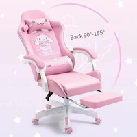 Haute qualité personnalisé Anime cuir ergonomique inclinable mignon bleu rose Silla Gamer chaise Gamming chaise avec repose-pieds