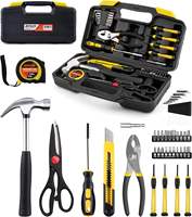 Ensemble d'outils de réparation domestique portable de 39 pièces, kit d'outils à main professionnels pour l'entretien domestique et les tâches de réparation quotidiennes