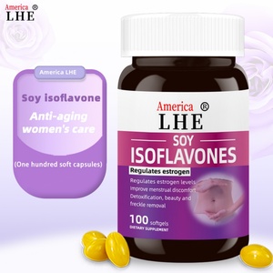 Suplemento de Isoflavonas de Soya Personalizado, Regula los Niveles de Estrógeno, Mejora las Molestias Menstruales, Cápsulas Blandas de Isoflavonas de Soya - Product Image 2