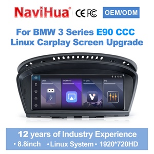 Autoradio avec écran tactile de 8,8 pouces, Carplay, Android Auto, système Linus pour BMW Série 3 E90 E91 E92 E93 2004-2008 - Product Image 1