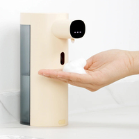 Vente en gros de liquide à main avec capteur de mousse automatique sans contact kaki pour la cuisine, la salle de bain et le distributeur de savon automatique
