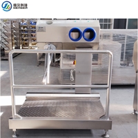 Machine à laver les chaussures entièrement automatique de haute qualité Station de lavage des bottes Machine de nettoyage de chaussures industrielle pour l'aquaculture