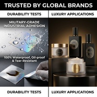 Étiquettes holographiques personnalisées pour flacons - Autocollants écologiques et imperméables pour flacons de 3 ml, 5 ml, 10 ml pour flacons de peptides
