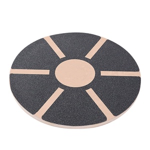 <strong>Kids</strong> Yoga Twisting Plate Wooden Round Wobble Balance <strong>Board</strong> for Indoor Fitness Training <strong>Body</strong> Exercise Tool - Product Image 1