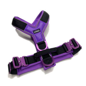 犬用耐久性のある金属製バックル付きファッション犬用首輪ライターソフトパッド入り戦術犬用ハーネス - Product Image 2