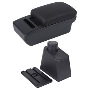 Boîte d'accoudoir Vtear en ABS avec porte-gobelet USB pour <span class=keywords><strong>Renault</strong></span> <span class=keywords><strong>Captur</strong></span>/Kaptur 2014-2018 - Accessoire de rangement intérieur - Product Image 1