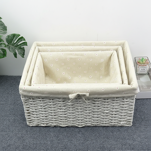 3 Adet El Dokuması Doğal Su Sümbülü İstiflenebilir Asılı Saklama Sepetleri Ev Oturma Odası ve Banyo İçin - Product Image 2