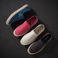 Chaussures décontractées tendance pour hommes en toile, légères et confortables, à enfiler, vulcanisées, avec semelle extérieure en caoutchouc et doublure en coton – Grande Vente