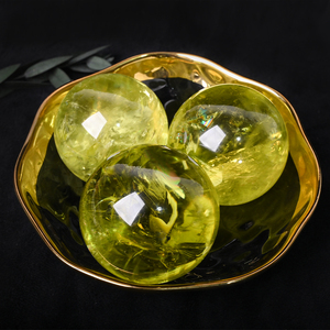 Sphères de cristal de haute qualité en gros, sphère de cristal de citrine naturelle du Congo pour la décoration Feng Shui - Product Image 4
