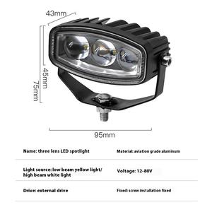 12V <span class=keywords><strong>moto</strong></span> électrique LED Laser canon projecteur 24V grand camion modifié lentille toit brouillard feux de route feux de croisement jaune <span class=keywords><strong>clignotant</strong></span> - Product Image 3