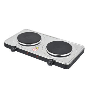 Due bruciatori per cucinare apparecchio Touch manopola di controllo ghisa piano cottura <span class=keywords><strong>Mini</strong></span> cucina elettrica per la casa senza Gas - Product Image 4