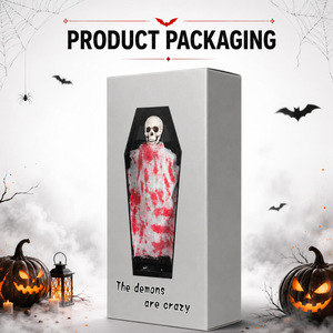 Dropshipping Shopify Esqueleto Animado en Ataúd, Decoración de Halloween con Luz Verde Activada por Sonido - Product Image 4