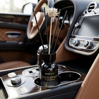 Diffuseur de parfum de voiture en verre à bâtonnets en rotin, aux huiles essentielles naturelles écologiques, parfum de luxe pour hôtels 5 étoiles, avec fiche de données de sécurité (MSDS)