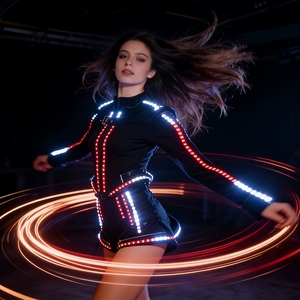 Traje Luminoso LED para Pasarela, Disfraz para Baile Flamenco, Productos Novedosos - Product Image 2