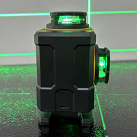Niveau laser multifonctionnel 16 lignes à lumière verte Machine à nivellement automatique 4D Batterie au lithium Outil de nivellement 360