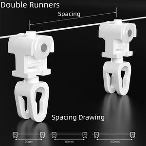 Preço competitivo Melhor qualidade Rail Perfil de alumínio Ripple Fold Style <span class=keywords><strong>Channel</strong></span> Rod System S Wave Tape Ripple Fold Curtain Track - Product Image 3
