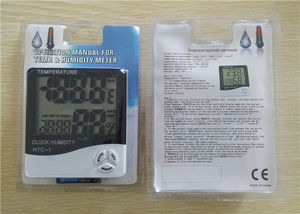 Цифровой измеритель влажности термометр гигрометр с длинным зондом с часами для лаборатории инкубатора - Product Image 2