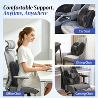 Coussin de soutien lombaire pour chaise de bureau, soutien lombaire en mousse à mémoire de forme, soulagement des douleurs dorsales, coussin ergonomique pour chaise de bureau