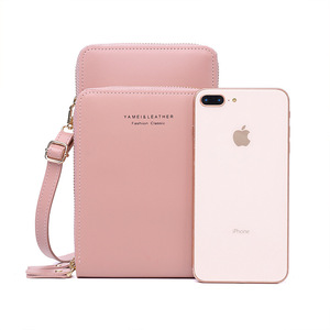 Moda Cordino Crossbody Spalla Delle Donne Delle Signore Dell'unità di elaborazione Del Cuoio Del Telefono del Supporto di Carta Della Chiusura Lampo Della Borsa del Sacchetto Per Apple <span class=keywords><strong>Iphone</strong></span> <span class=keywords><strong>11</strong></span> 12 <span class=keywords><strong>Pro</strong></span> telefoni - Product Image 1