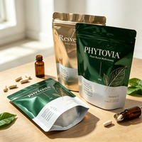 Emballage personnalisé en sachet refermable, sachet en plastique alimenté par film plastique pour produits de santé