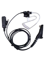 Casque radio bidirectionnel MOTOROLA NNTN8459 avec tubes auriculaires conducteurs transparents XPR7550E DGP8550E DP4400E DP4801E XPR7350E