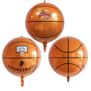 Ballons en aluminium brillants 4D Cymylar <span class=keywords><strong>de</strong></span> 22 pouces certifiés EN71 pour la décoration <span class=keywords><strong>de</strong></span> Noël, d'anniversaire, <span class=keywords><strong>de</strong></span> fête sur le thème du <span class=keywords><strong>sport</strong></span> <span class=keywords><strong>NBA</strong></span> - Product Image 1
