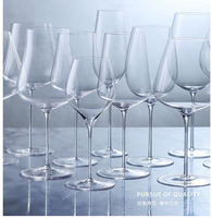 Vente en gros Verres à vin ultra-minces faits à la main Verres à vin personnalisés Verres à vin modernes en cristal de luxe