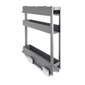 Porte-bouteilles coulissant pratique. Module anthracite 150, 2 plateaux - Product Image 3