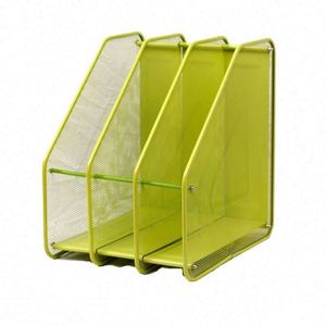 Mesh Magazine <b>File</b> Holder 3 Compartment Desk <b>Organizer</b> <b>File</b> Folder Document Rack for Office Organization and Storage <b>Organizer</b> - Product Image 3