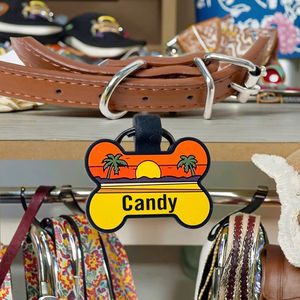 Etiquettes personnalisées en silicone pour animaux de compagnie Porte-étiquette pneumatique personnalisé Décoration en dentelle pour collier de chien Style tendance QR <span class=keywords><strong>Code</strong></span> Etiquettes en silicone pour animaux de compagnie - Product Image 1