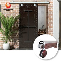Profilé de rail en aluminium sur mesure pour porte coulissante de grange, roulettes incluses - Perfiles de Aluminio