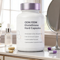 Capsules blanchissantes pour la peau à haute absorption de L-glutathion, approuvées Halal / Casher, avec certification ISO et fourniture OEM ODM personnalisée