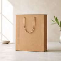 Sac de shopping en papier kraft épais avec logo personnalisé, sac de shopping en papier avec impression de marque personnalisée pour boutique de mode