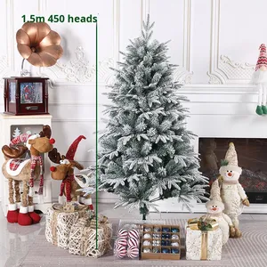 <span class=keywords><strong>Albero</strong></span> <span class=keywords><strong>di</strong></span> <span class=keywords><strong>Natale</strong></span> Artificiale con Neve Cadente, Misto PE+PVC, Effetto Nevoso, con Supporto in Ferro Rinforzato - Product Image 6
