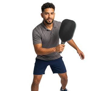 Pickleball Paddle Standard Shape Edgeless Anti Slip Handle Poplar Wood Core 13.4 Mm Thickness Training Use Adults All Seasons - Product Image 6