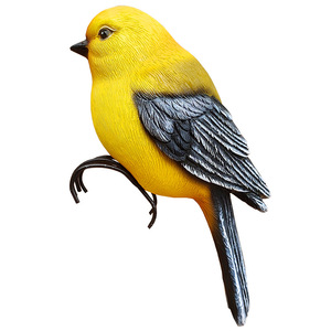 Ornement d'oiseau miniature colibri et moineau de simulation, décoration de jardin extérieur champêtre en résine pour pot de fleurs - Product Image 5