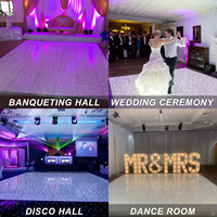 Tapis de danse lumineux LED sans fil IP65 3W, équipement d'éclairage de scène pour les fêtes et les mariages