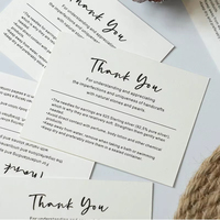 Cartes de remerciement de luxe avec logo personnalisé imprimé, cartes VIP pour marque de vêtements, étiquettes et cartes en papier pour bijoux