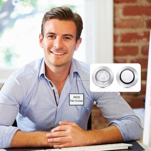 D17mm Cao Chất Lượng Tái Sử Dụng Tên Huy Hiệu Nam Châm Vòng Dính Tên Tag Chủ Sở Hữu Vòng Từ Người Giữ Huy Hiệu - Product Image 5