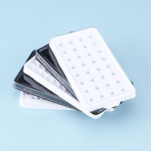 Boîte de rangement de pierres précieuses colorées avec couvercle de sangle en plastique Bijoux noirs Boîte de <span class=keywords><strong>pierre</strong></span> nue et de diamant Durable et élégante - Product Image 6