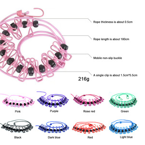 Thể Thao Ngoài Trời Du Lịch Quần Áo 3M Đi Bộ Cắm Trại Cắm Trại Chống Trượt Dây Vải Gió Giặt Dây Phơi - Product Image 2